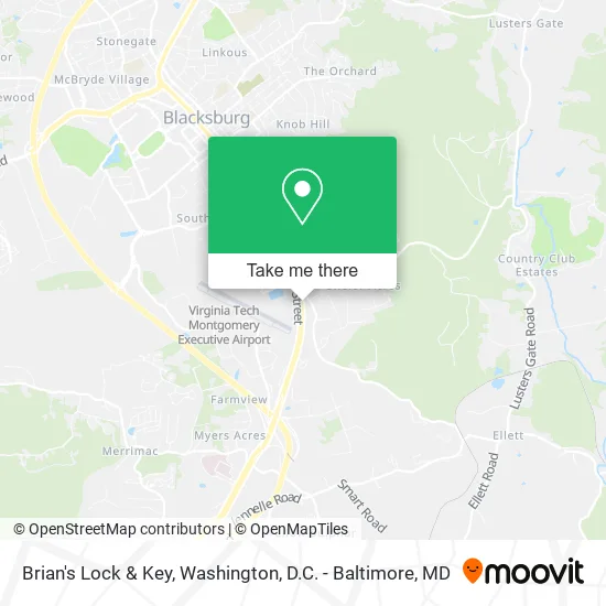 Brian's Lock & Key map