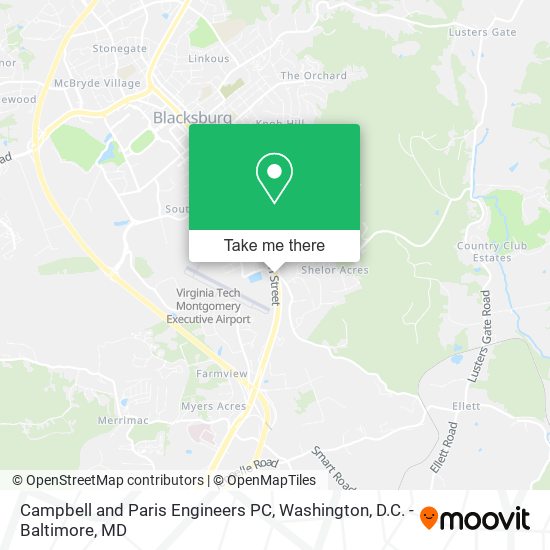 Campbell and Paris Engineers PC map