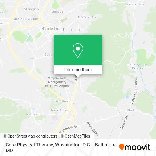 Core Physical Therapy map