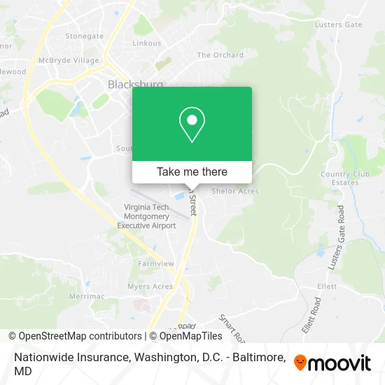 Nationwide Insurance map