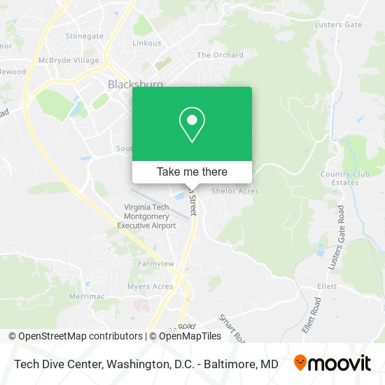 Tech Dive Center map