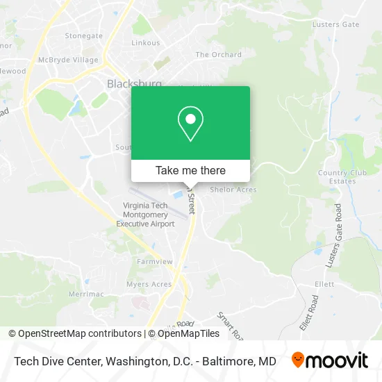 Tech Dive Center map