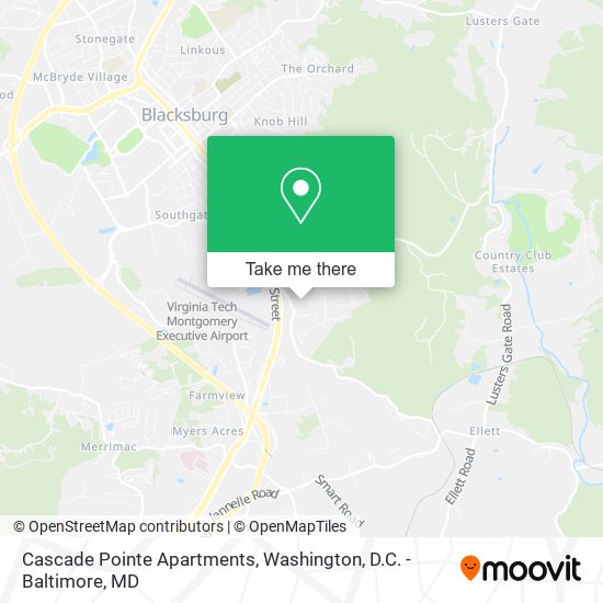 Cascade Pointe Apartments map