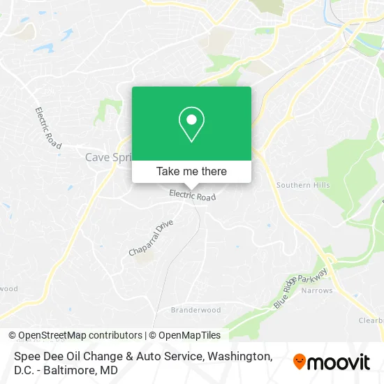 Mapa de Spee Dee Oil Change & Auto Service