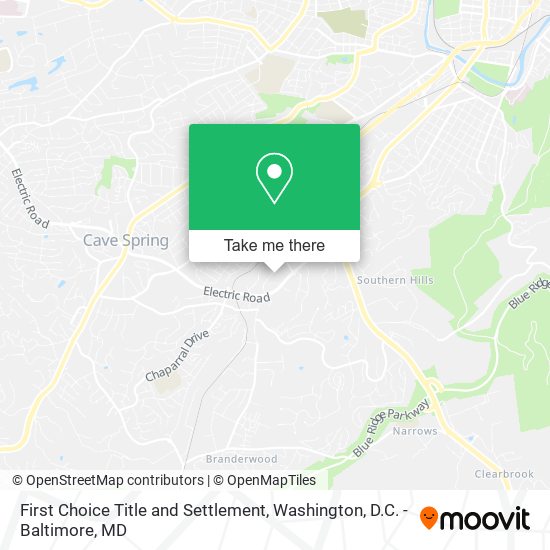 Mapa de First Choice Title and Settlement