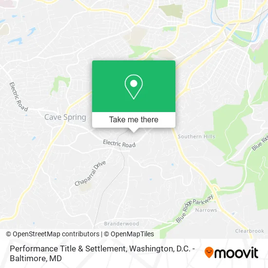 Performance Title & Settlement map