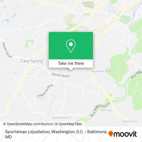 Sportsman Liquidation map
