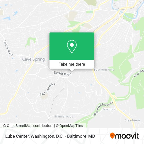 Lube Center map