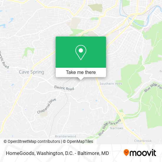 Mapa de HomeGoods