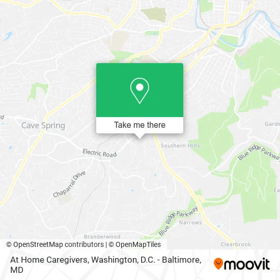 Mapa de At Home Caregivers