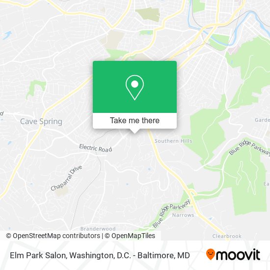 Mapa de Elm Park Salon