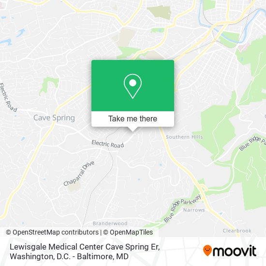 Mapa de Lewisgale Medical Center Cave Spring Er