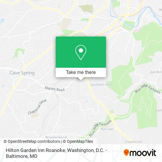 Mapa de Hilton Garden Inn Roanoke