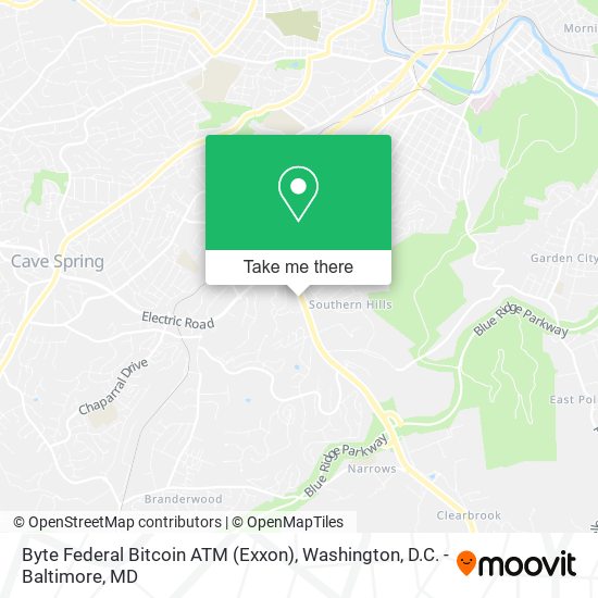 Byte Federal Bitcoin ATM (Exxon) map