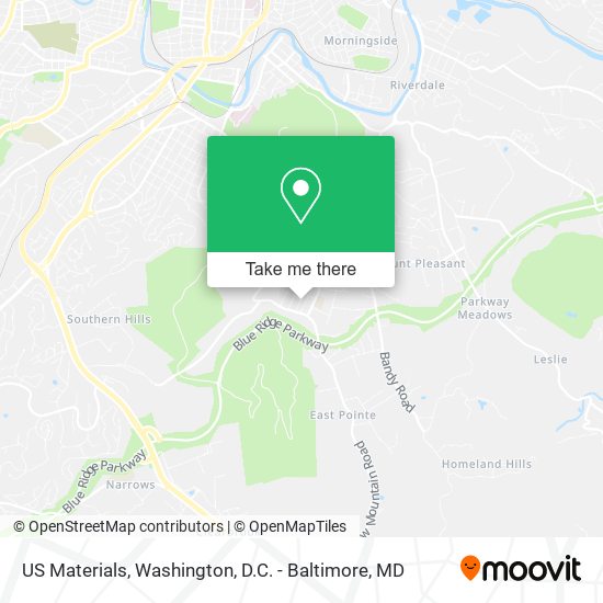 US Materials map