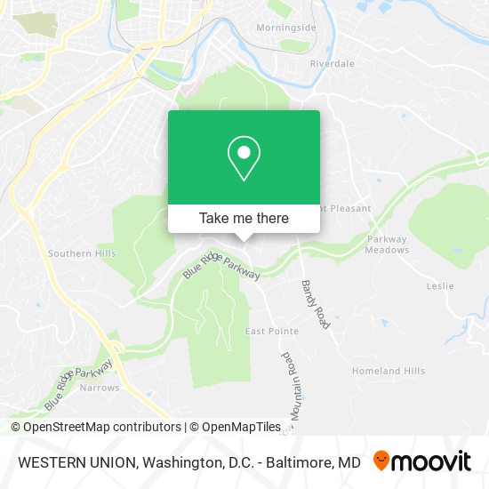 WESTERN UNION map