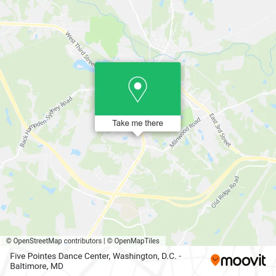 Five Pointes Dance Center map