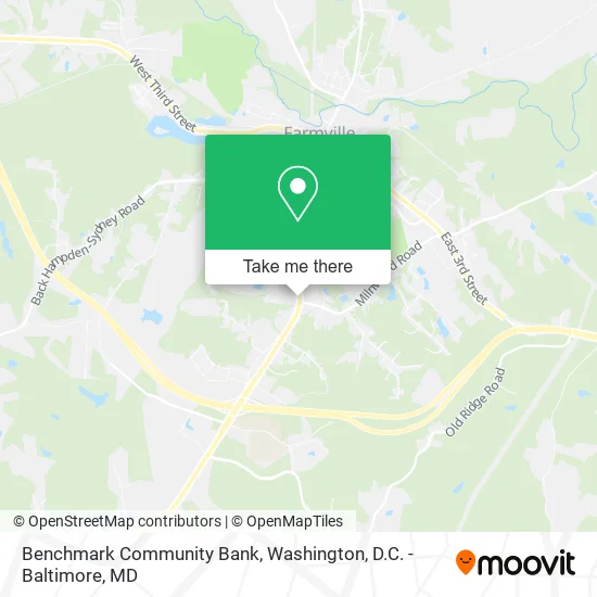 Benchmark Community Bank map