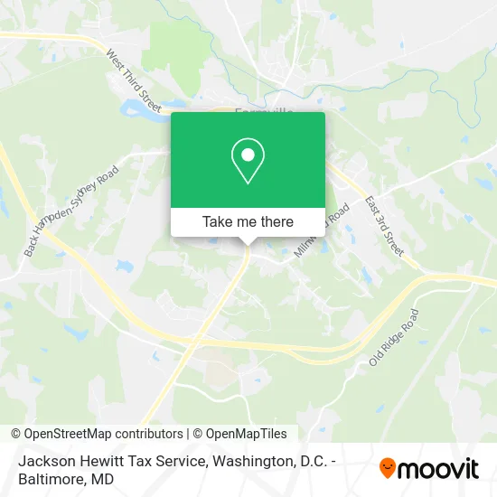 Jackson Hewitt Tax Service map