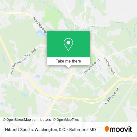 Hibbett Sports map