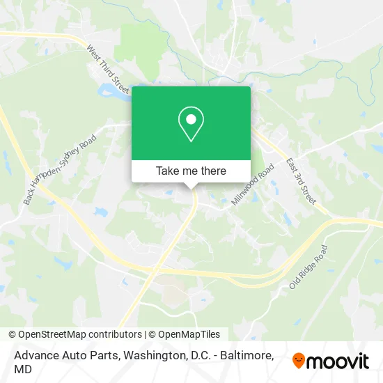 Advance Auto Parts map