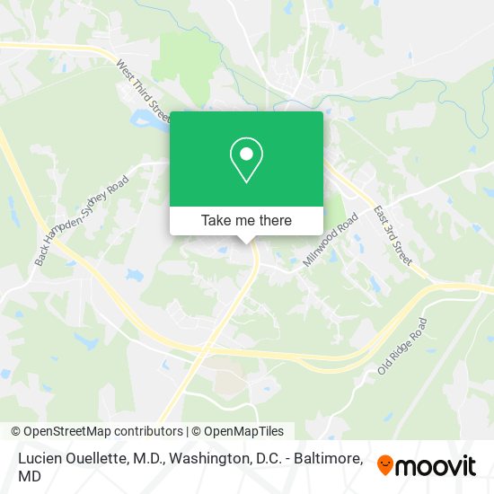 Lucien Ouellette, M.D. map