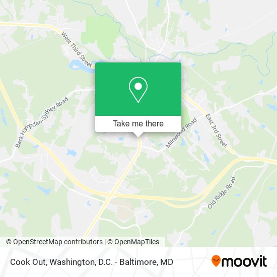 Mapa de Cook Out
