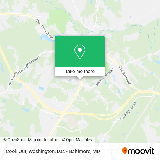 Cook Out map