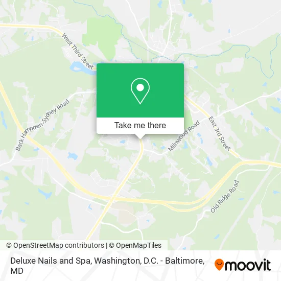 Deluxe Nails and Spa map