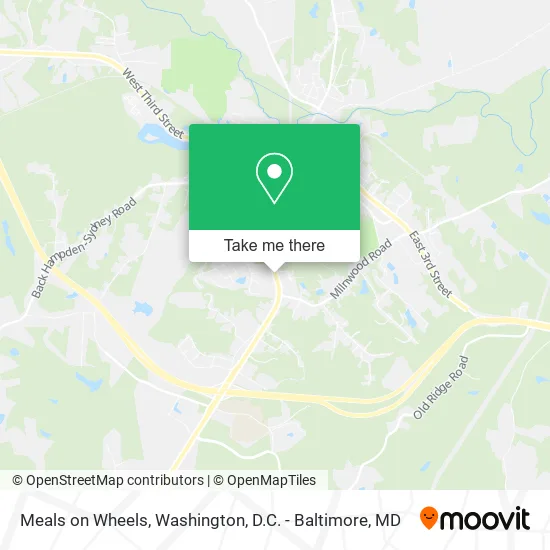 Meals on Wheels map