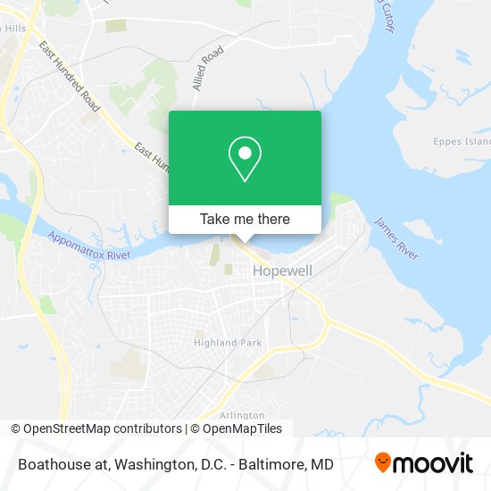 Boathouse at map