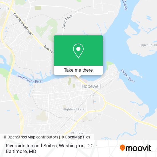 Mapa de Riverside Inn and Suites