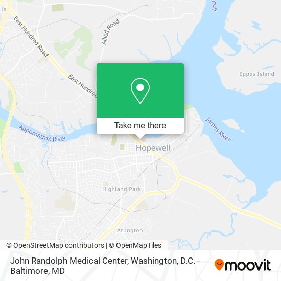 John Randolph Medical Center map