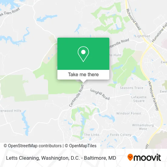 Letts Cleaning map