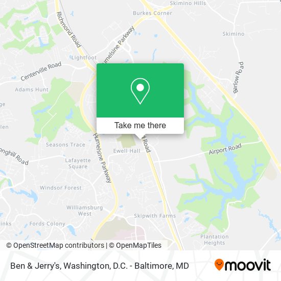 Ben & Jerry's map