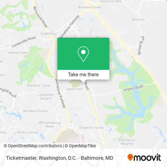 Ticketmaster map