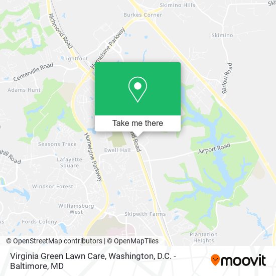 Virginia Green Lawn Care map