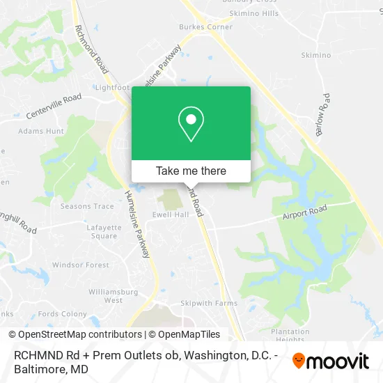 RCHMND Rd + Prem Outlets ob map