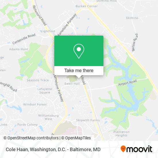Cole Haan map