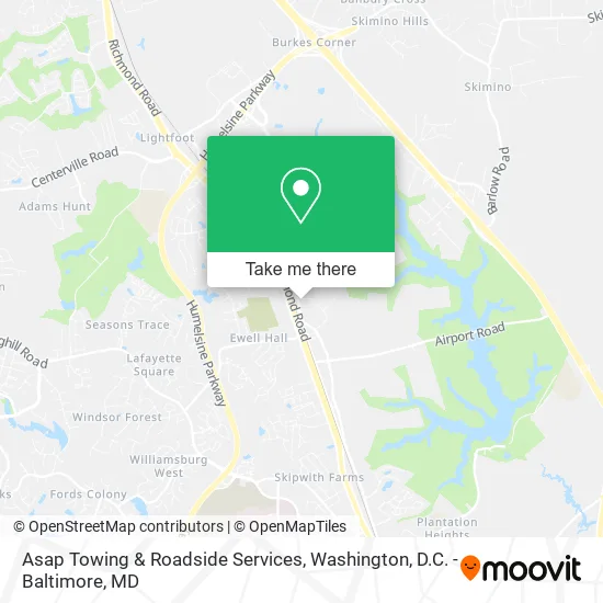Asap Towing & Roadside Services map