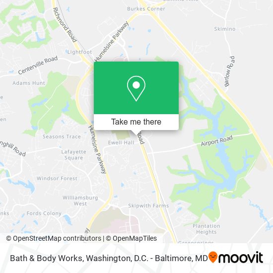 Bath & Body Works map