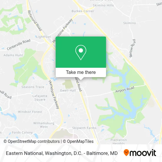 Eastern National map