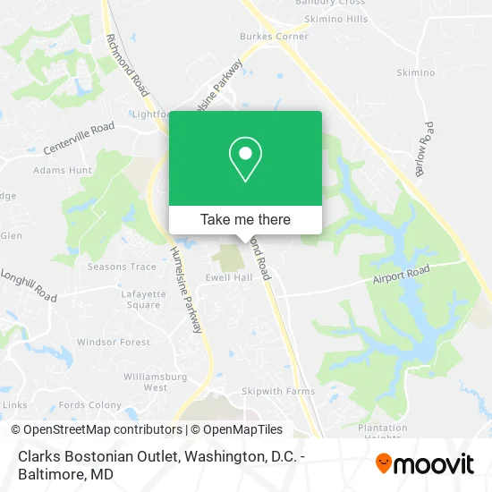Clarks Bostonian Outlet map