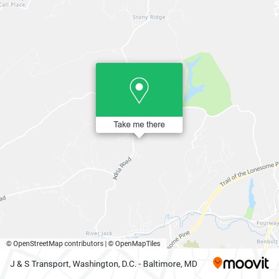 J & S Transport map