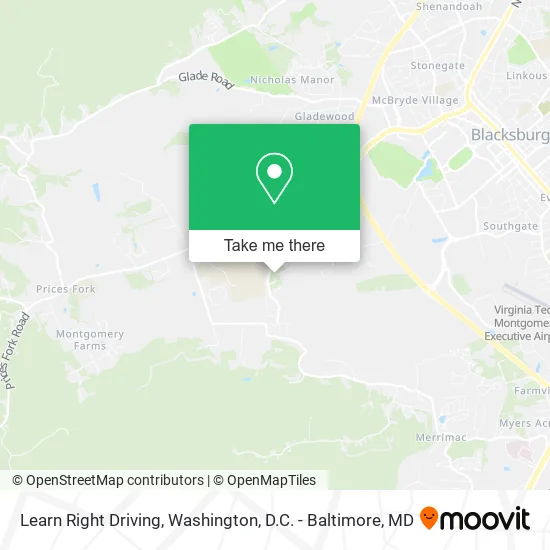 Learn Right Driving map