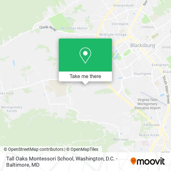 Mapa de Tall Oaks Montessori School