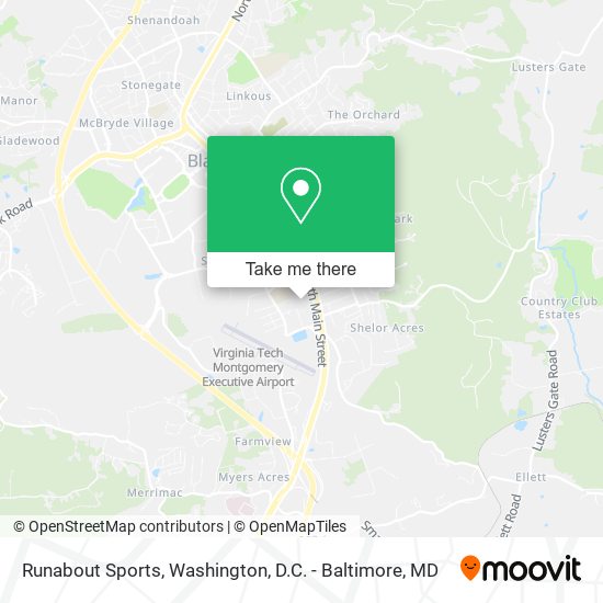 Mapa de Runabout Sports