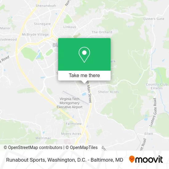 Runabout Sports map