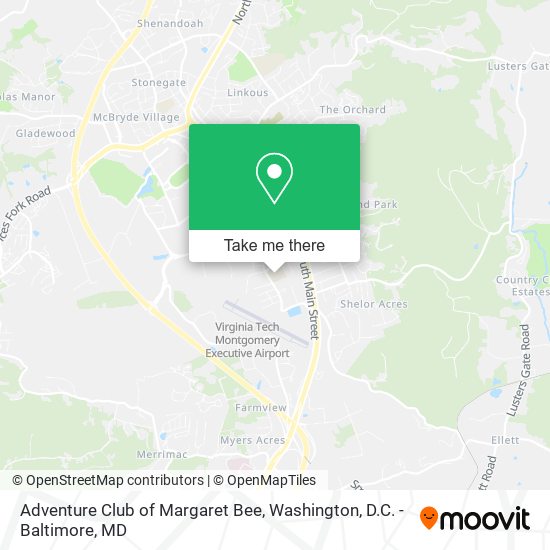 Mapa de Adventure Club of Margaret Bee