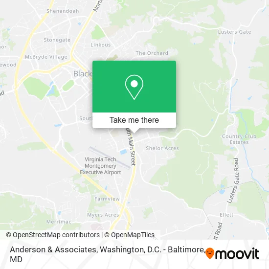 Anderson & Associates map